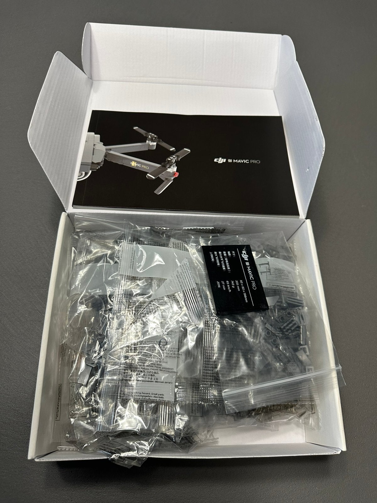 Leuk bouwpakket DJI drone (geen echte LEGO), Ophalen of Verzenden, Zo goed als nieuw, Groter dan 1:32