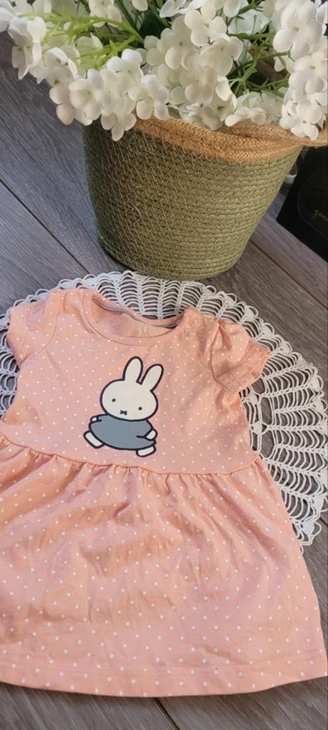 Schattig roze Nijntje jurkje 62  met stippen, Ophalen of Verzenden, Zo goed als nieuw, Nijntje, Meisje