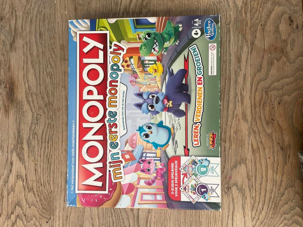 Monopoly Junior: Mijn Eerste Monopoly - Leer Spelen!, Hobby en Vrije tijd, Gezelschapsspellen | Bordspellen, Drie of vier spelers