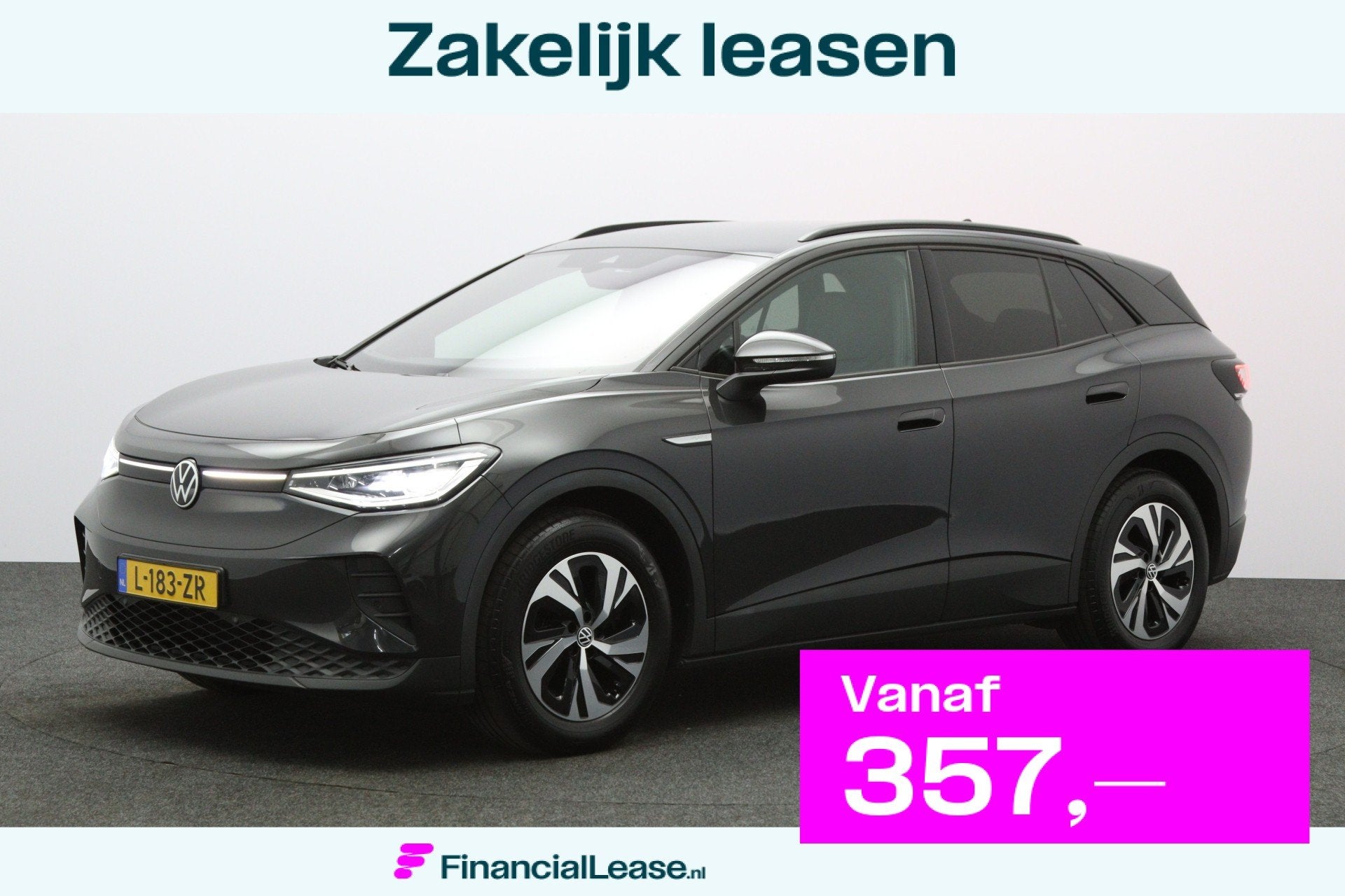 Volkswagen ID.4 Style 52 kWh, SOH 90 %, Leder-Alcantara, Win, Automaat, 12 maanden, Gebruikt, Zwart