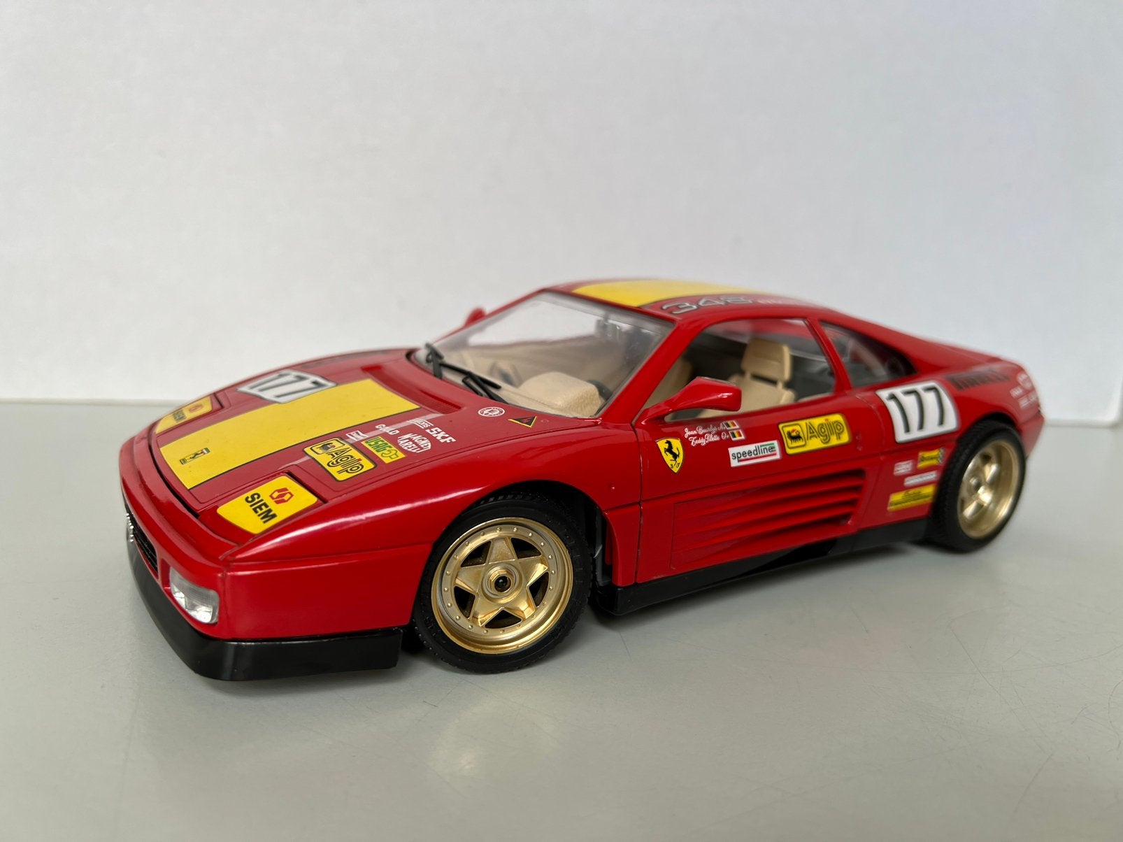 Ferrari 348 TB Racer uit 1989 ., Ophalen of Verzenden, Zo goed als nieuw, Bburago