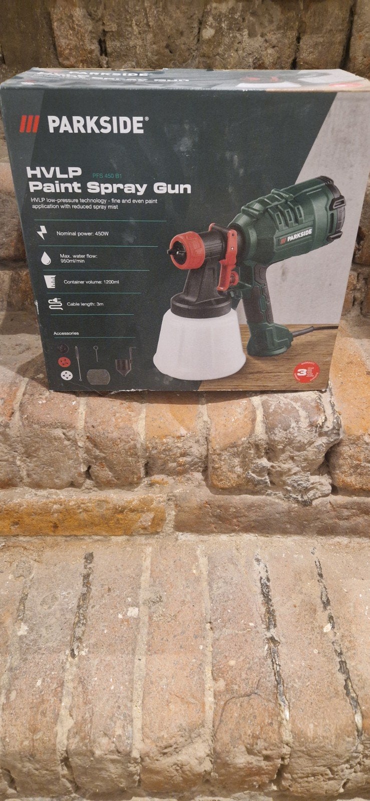 Parkside HVLP Verfspuitpistool PFS 450 B1 - Nieuw, Ophalen of Verzenden