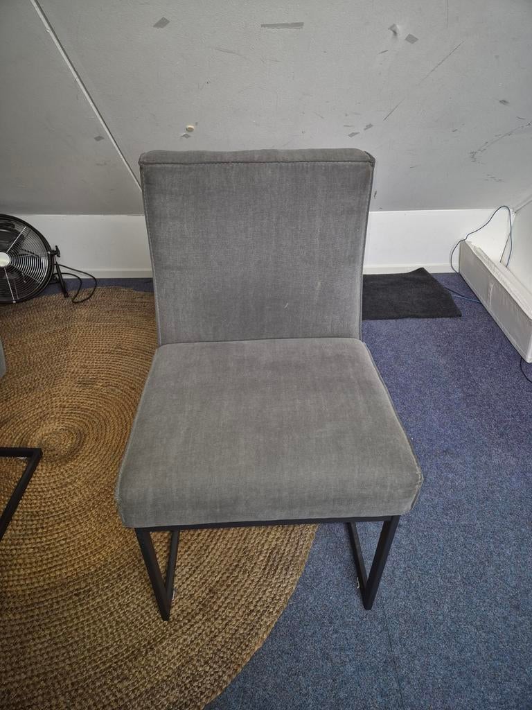 Comfortabele eetkamerstoelen - Grijs - Gebruikt, Ophalen
