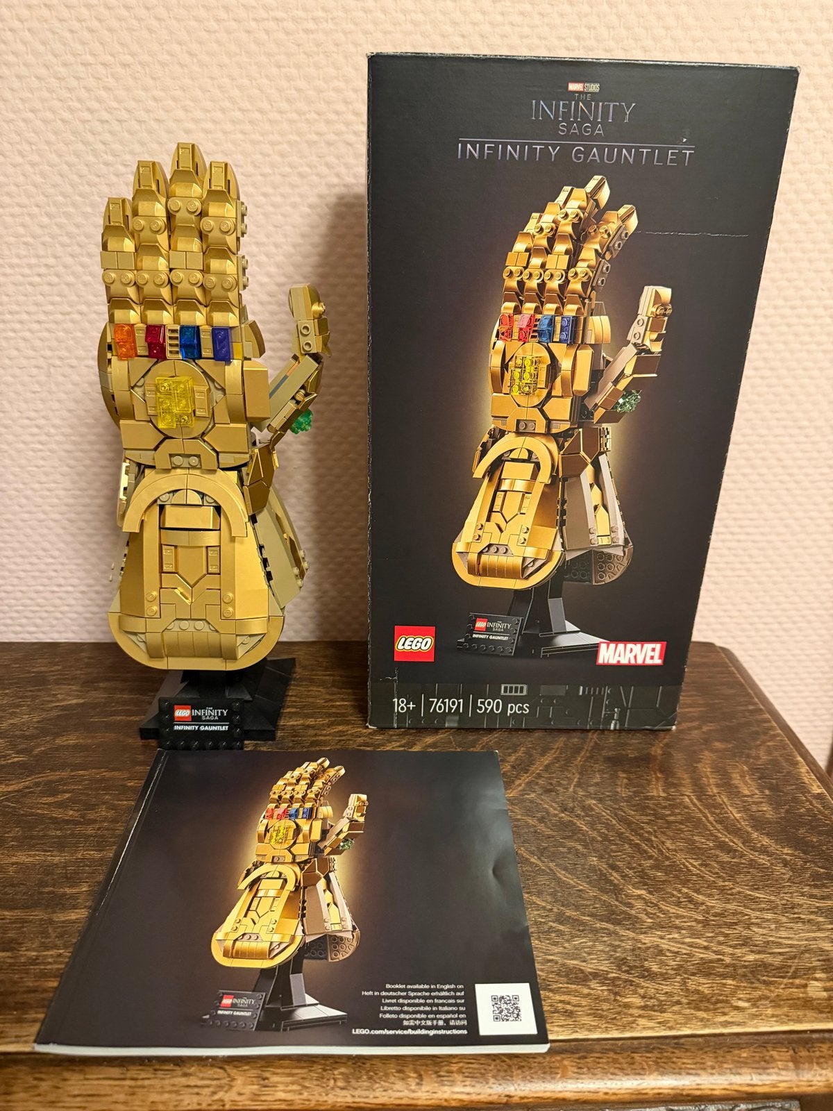 LEGO Marvel Infinity Gauntlet 76191, Ophalen of Verzenden, Zo goed als nieuw, Overige merken
