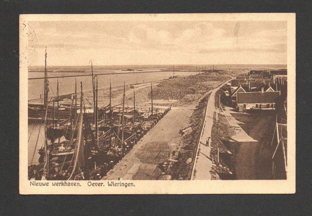 Oever. Wieringen. Nieuwe Werkhaven., Ophalen of Verzenden, Voor 1920, Gelopen, Noord-Holland