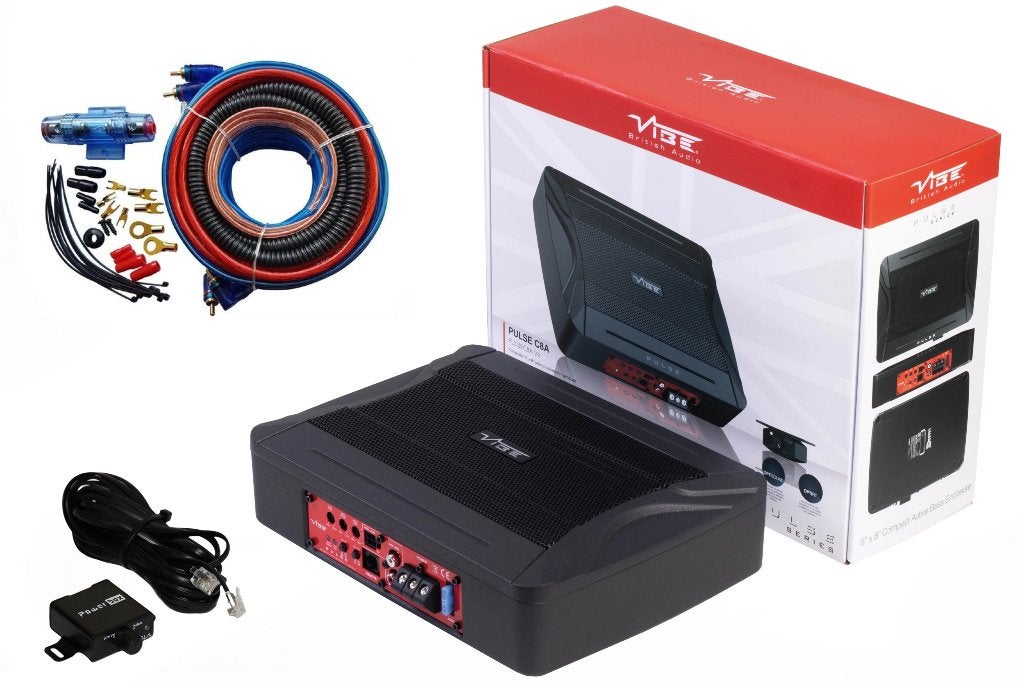 VIBE PULSEC8A-V0 Actieve Underseat Subwoofer + Kabelset ., Auto diversen, Autospeakers, ., Ophalen of Verzenden, Zo goed als nieuw