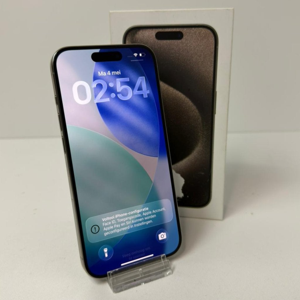 Apple iPhone 15 Pro 128GB Natural 85% | Zeer nette staat, Apple, Zo goed als nieuw, Support@apple.com, One Apple Park Way
Cupertino, CA 95014
United States
