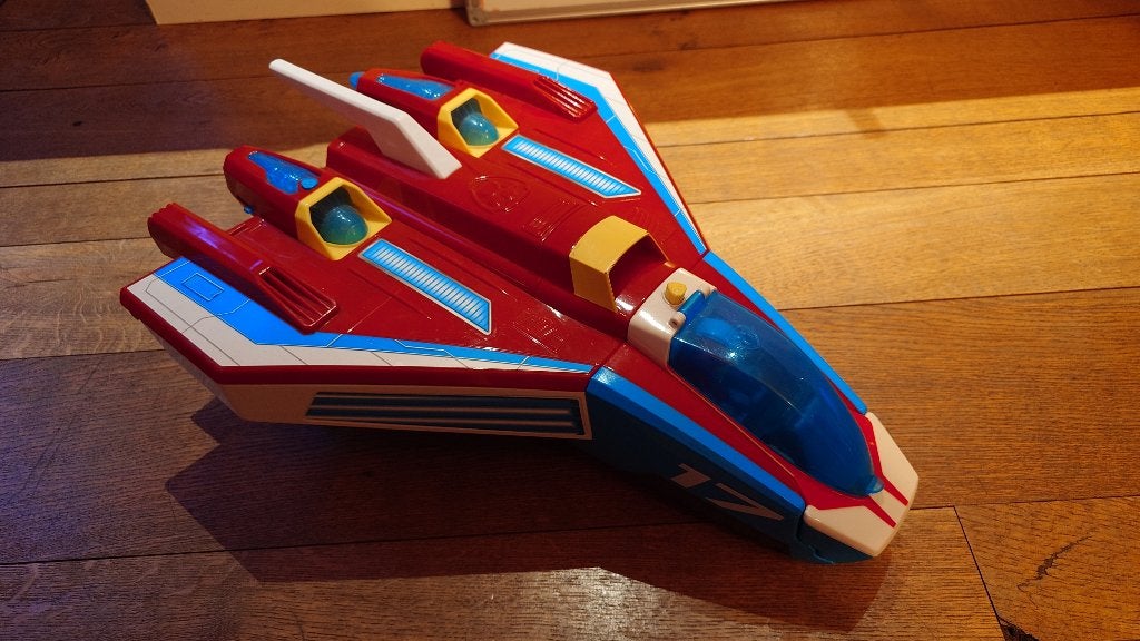 Paw Patrol Mighty Jet (Mega Jet Paw Patrol), Ophalen of Verzenden, Zo goed als nieuw