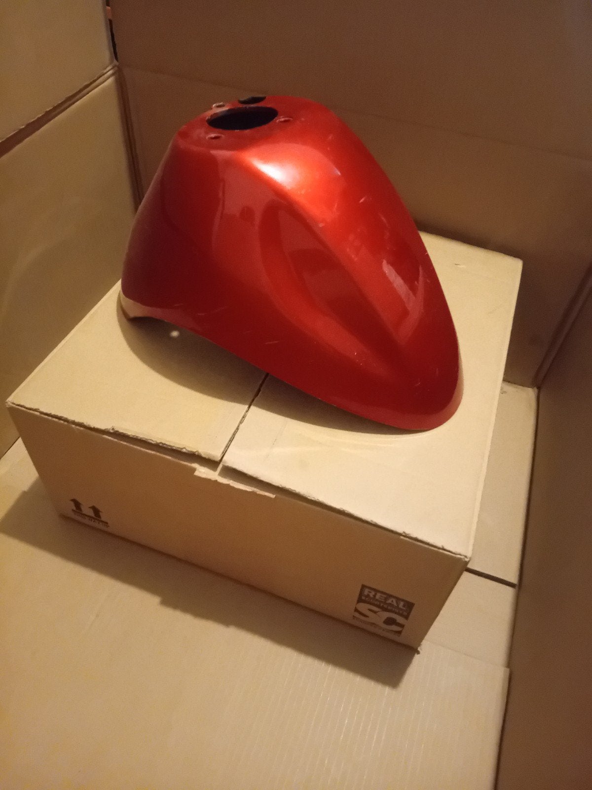 Piaggio Sfera RST Voorspatbord Rood, Fietsen en Brommers, Ophalen of Verzenden, Gebruikt, Kap, Piaggio