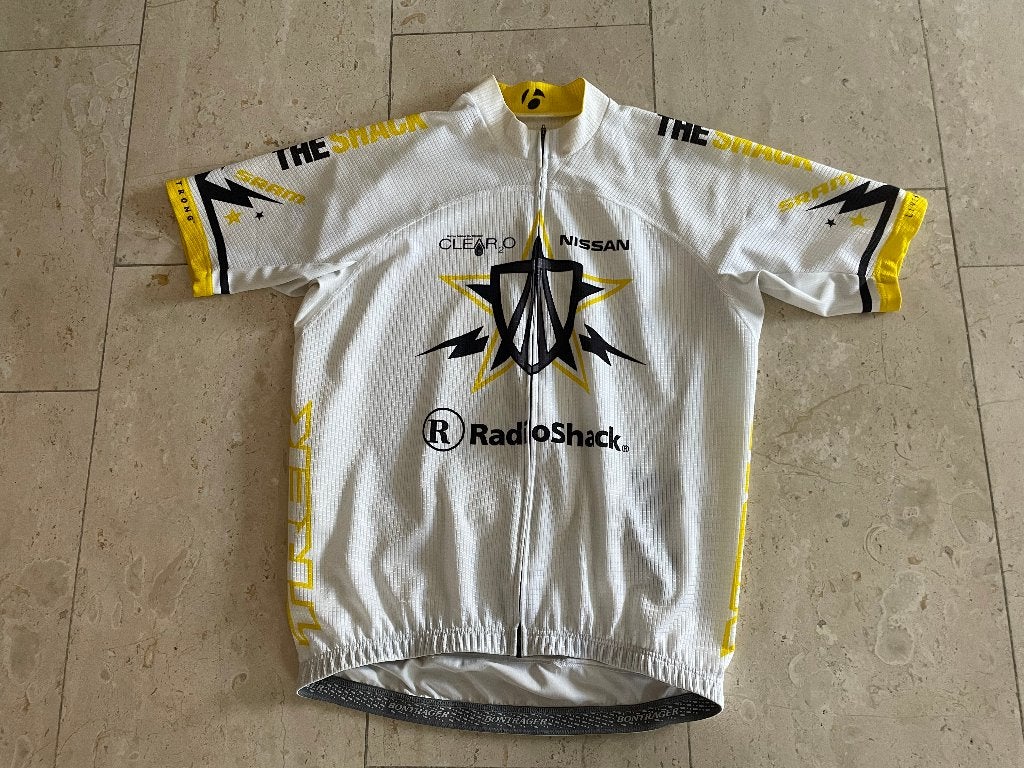 Z.g.a.n. geel-wit-zwart heren wielrenshirt. Maat M, Verzenden, Zo goed als nieuw, Kleding