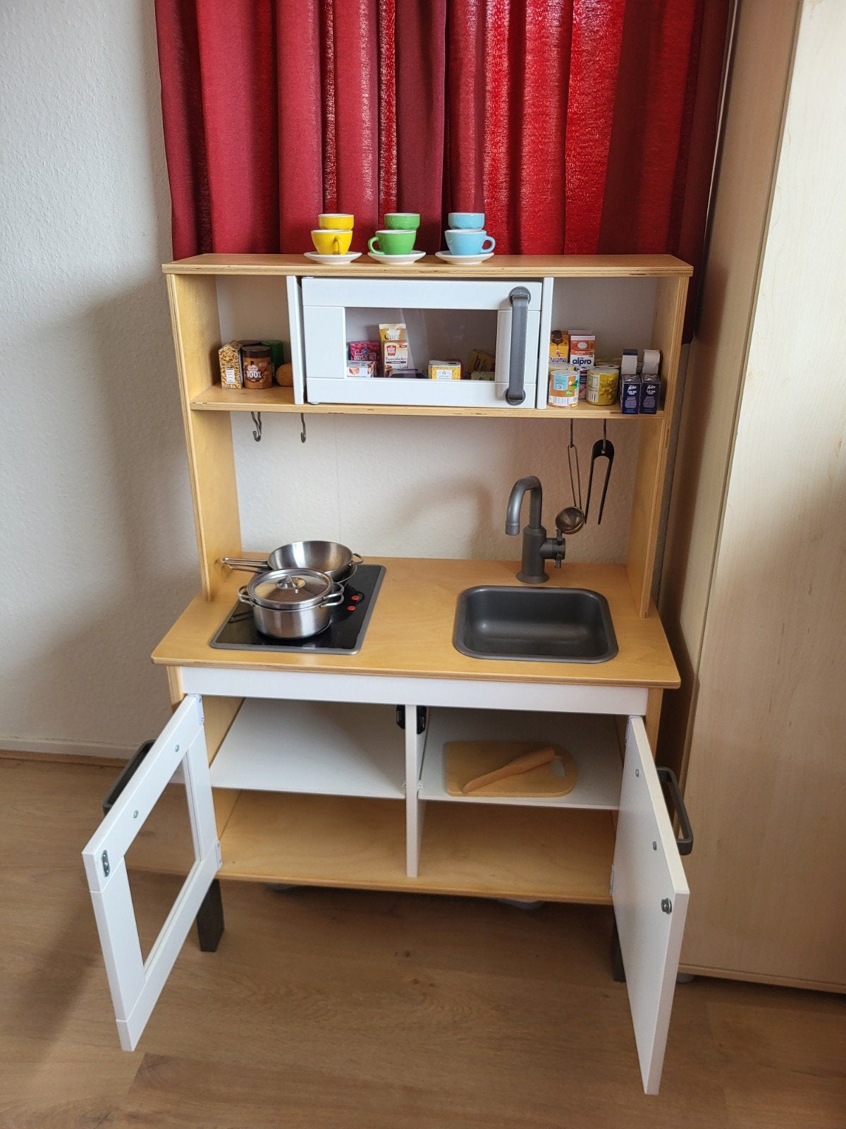 Houten ikea speelkeuken met accessoires, Ophalen, Gebruikt, Hout, Speelkeuken