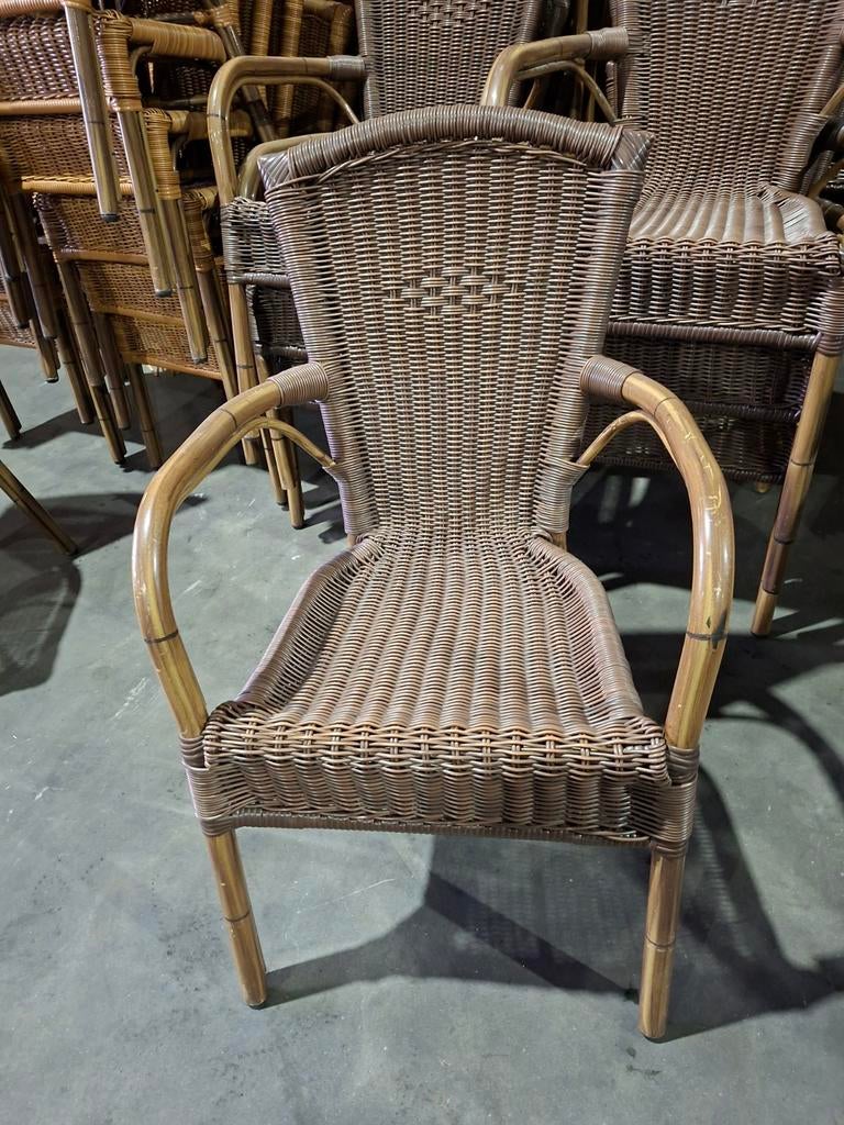 Partij terrasstoelen / tuinstoelen, Tuin en Terras, Tuinstoelen, Ophalen, Gebruikt, Stapelbaar