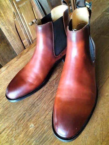 NIEUWE LEREN DIGEL HERENLAARSJES MAAT 45 !, Kleding | Heren, Schoenen, Bruin, Verzenden, Nieuw, Boots