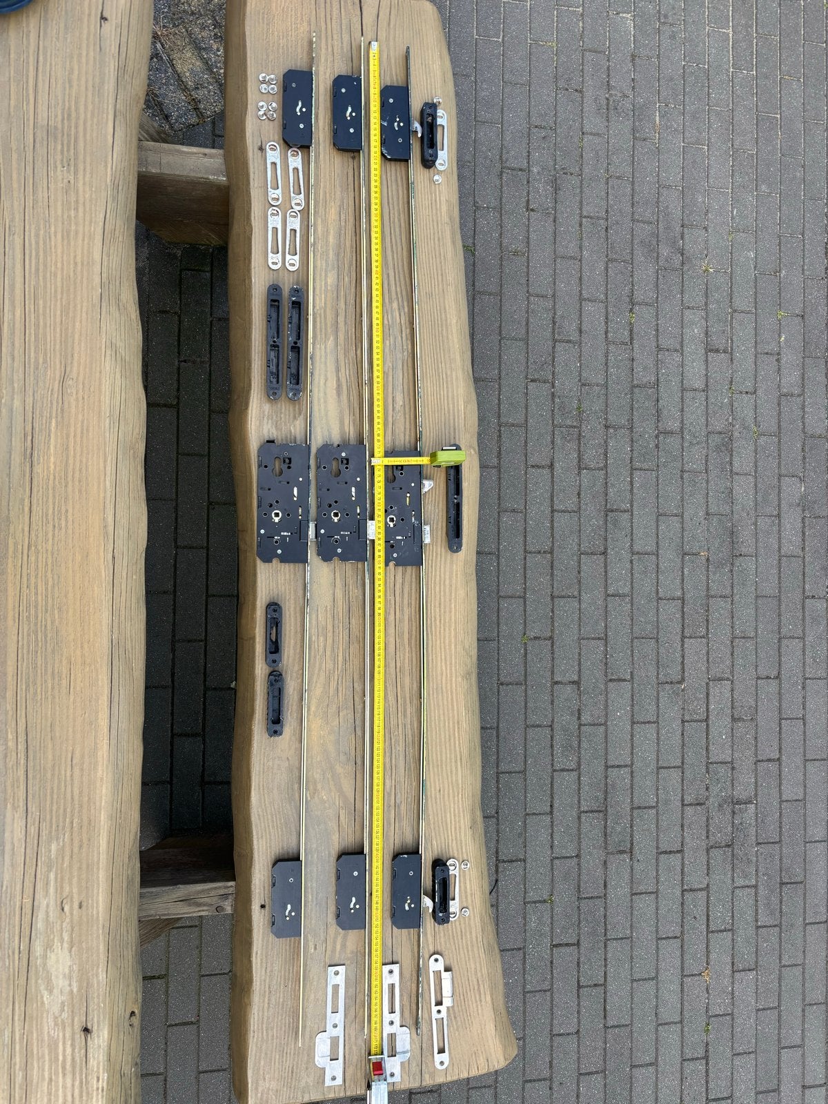 3-puntsluiting HMB met cilinders en 6 sleutels, Ophalen, Gebruikt, IJzer, Slot