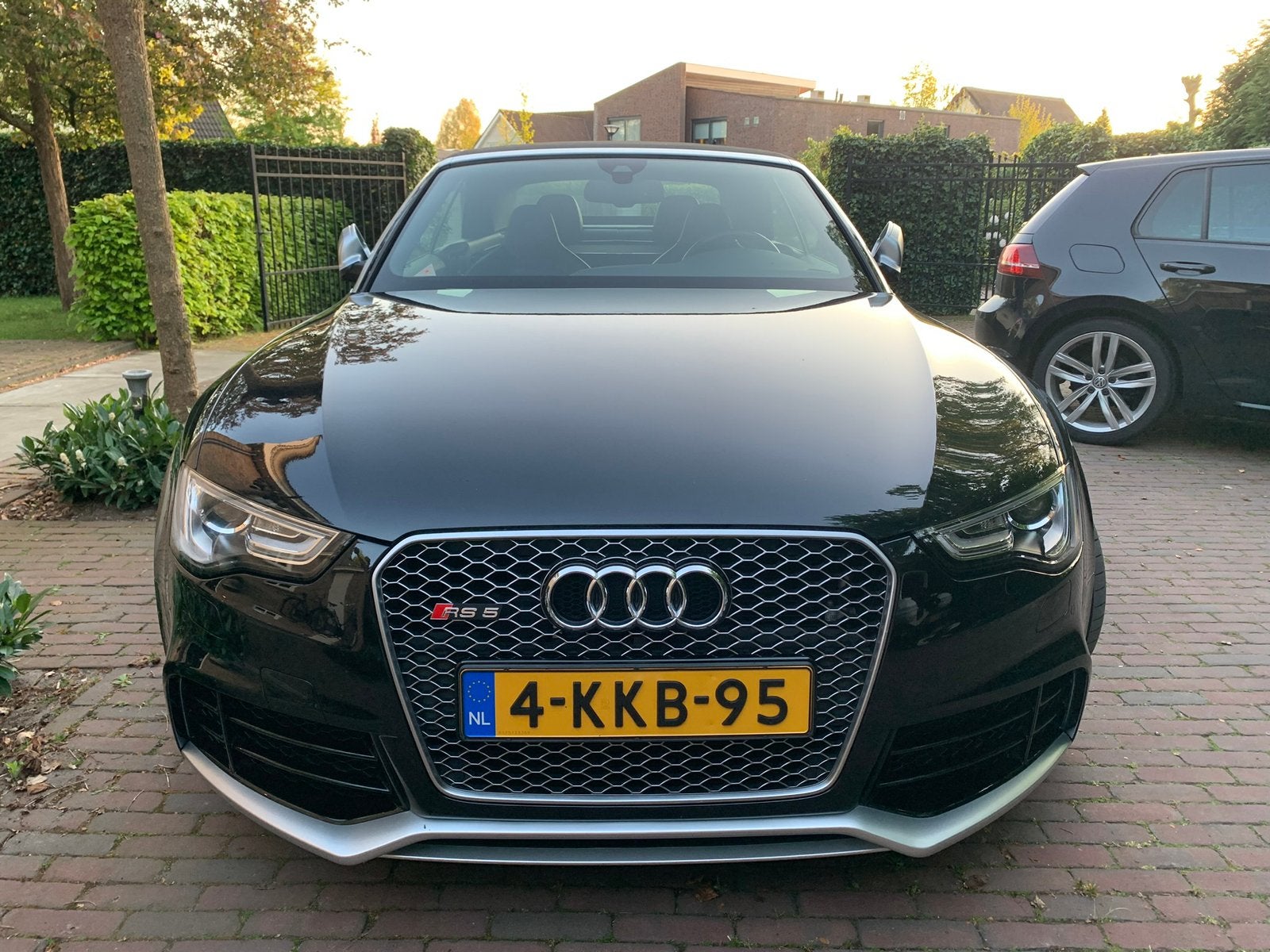 Audi RS5 4.2 V8 331KW Cabrio Quattro AUT 2013 Zwart, Auto's, Audi, Automaat, Cabriolet, 4 stoelen, Vierwielaandrijving