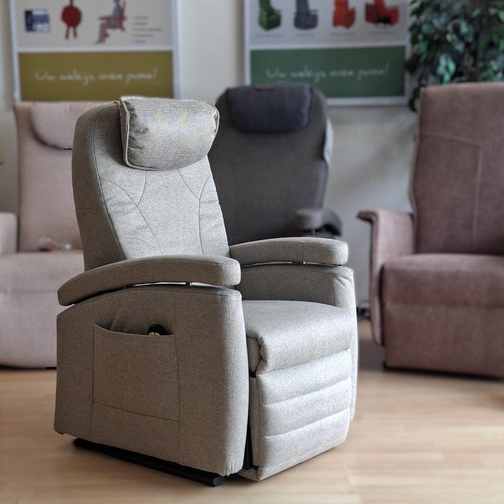 Sta-op stoel Fitform 571 MINI Kyphoserug (nieuw bekleed), Ophalen, 75 tot 100 cm, Zo goed als nieuw, Stof