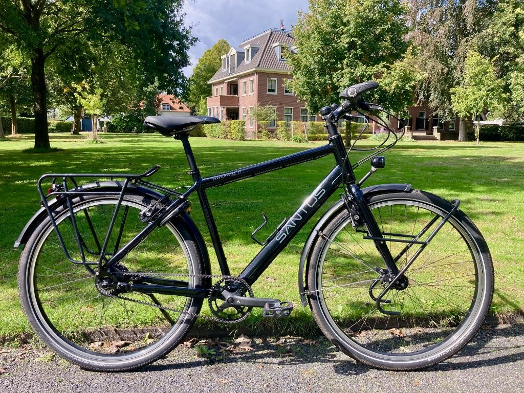 Santos Travelmaster 2+ Rohloff H51, Gebruikt, Velgrem, Versnellingen, 49 tot 53 cm