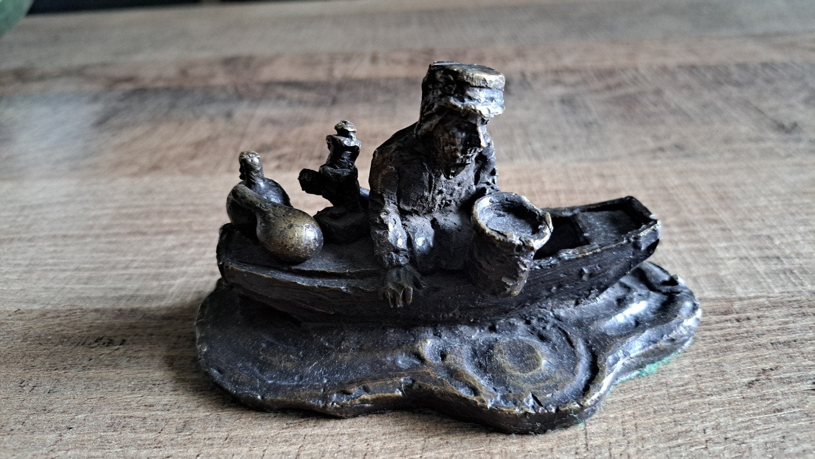 bronzen beeldje schipper janneke Ros, Antiek en Kunst, Ophalen of Verzenden, Brons