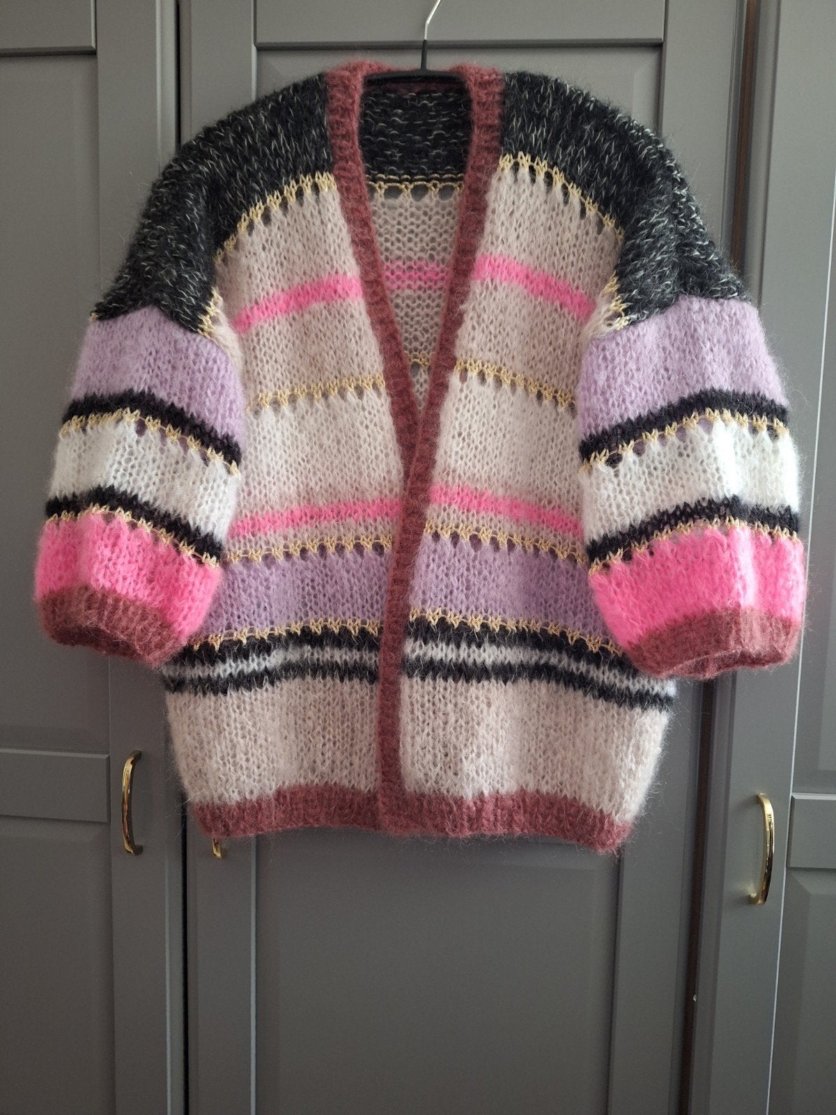 Nieuw handgemaakt mohair vest van breipakket MYPZ, maat L/Xl, Ophalen of Verzenden, Zo goed als nieuw, Maat 46/48 (XL) of groter