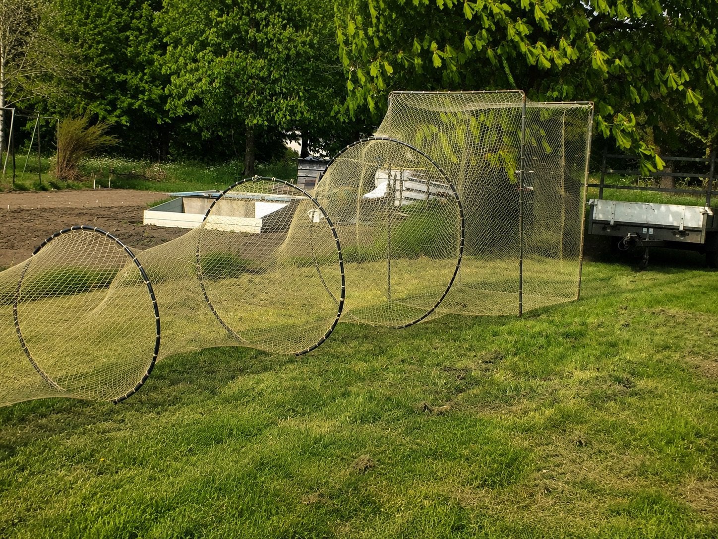Visfuik met keerwand
