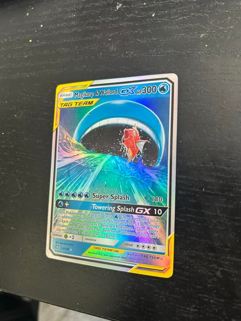 Pokemon kaart magikarp & wailord, Ophalen of Verzenden, Zo goed als nieuw