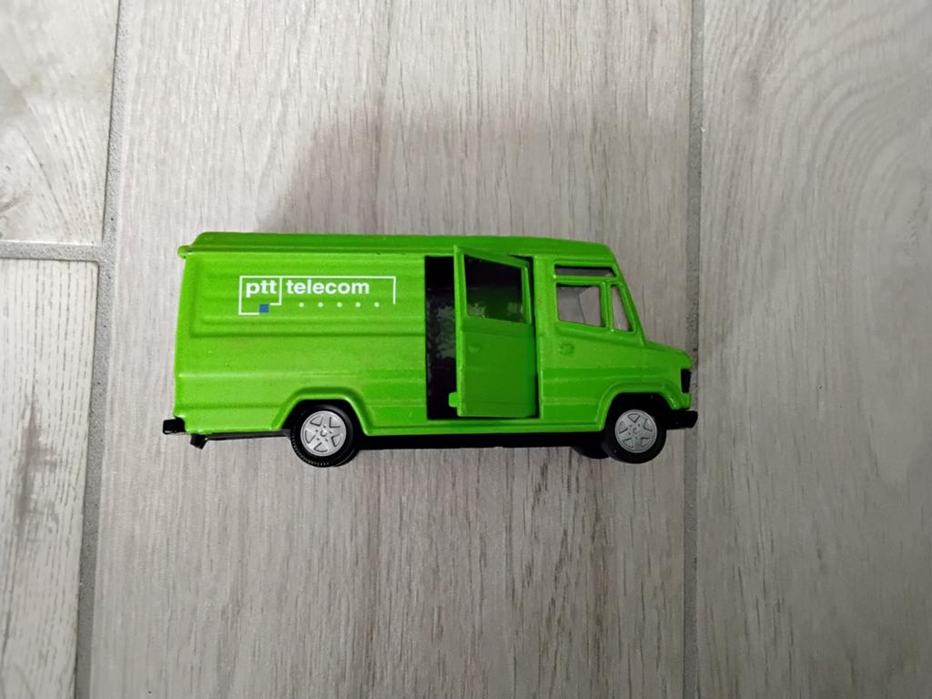 PTT Telecom Bestelbusje Modelauto - Groen, Ophalen of Verzenden, Gebruikt, Groter dan 1:32, Overige merken
