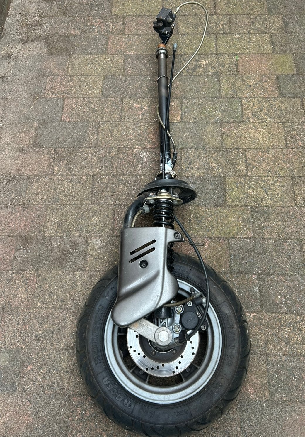piaggio hexagon voorvork YSS schokbreker, Ophalen