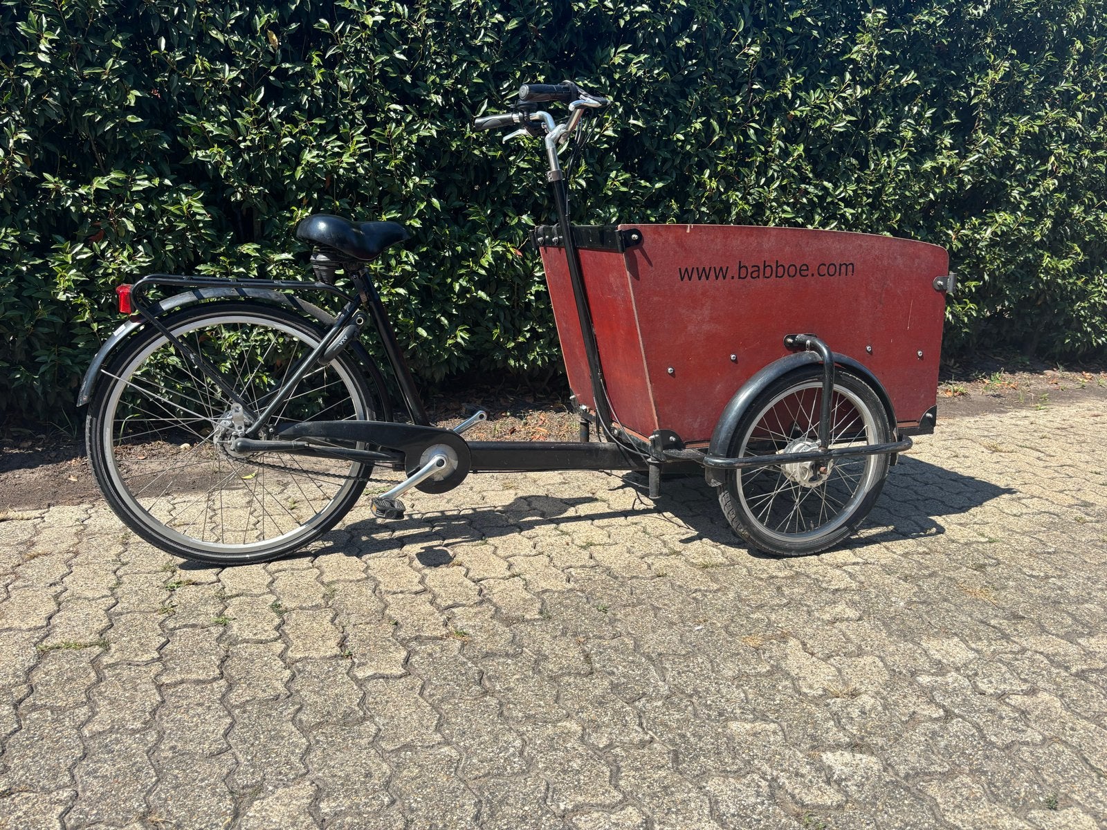 Babboe bakfiets, gebruikt, 5 versnellingen, 2 bankjes, Ophalen, Gebruikt, 4 kinderen of meer, Overige merken