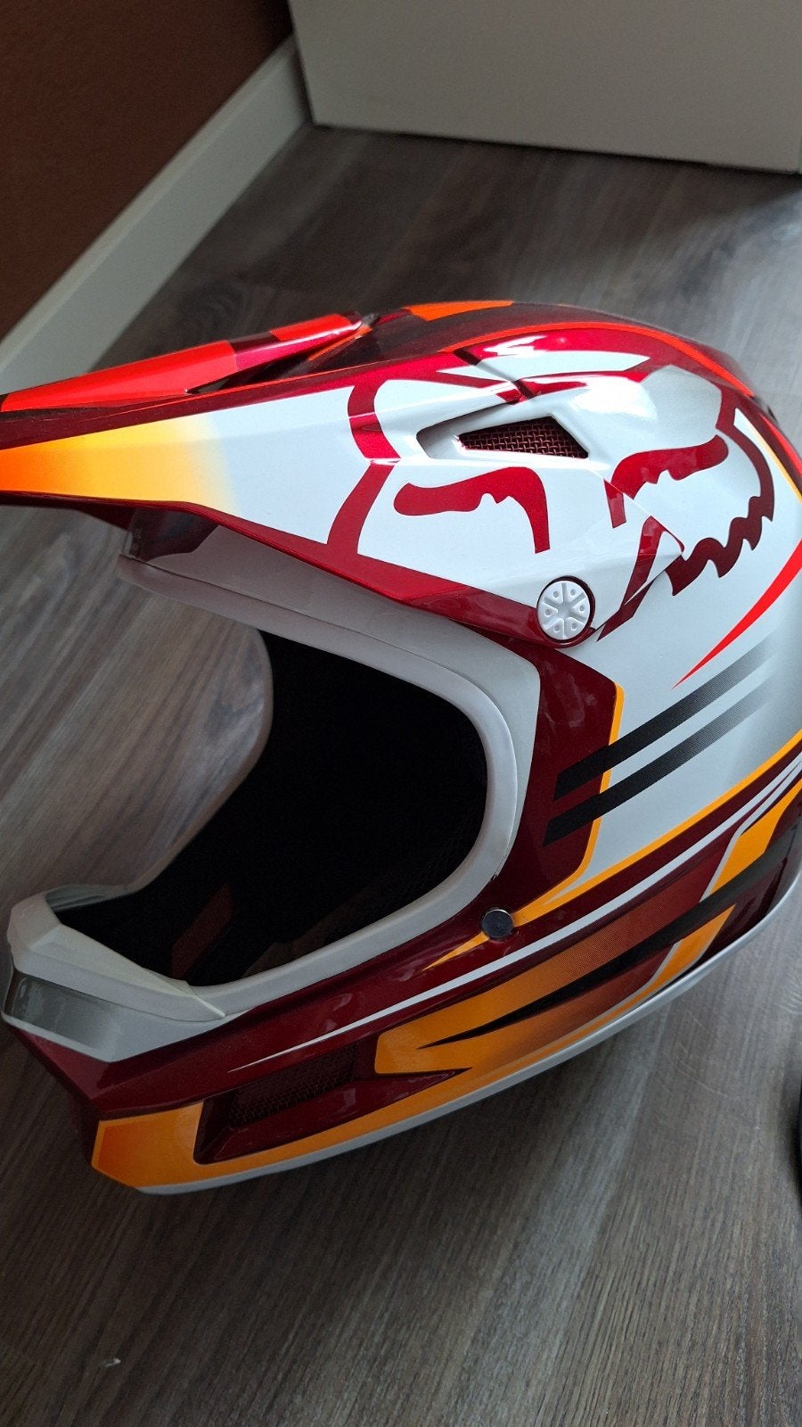 Fox Rampage Comp Fullface Helm – Reno Cardinal, Ophalen, Gebruikt, XXL, Fox
