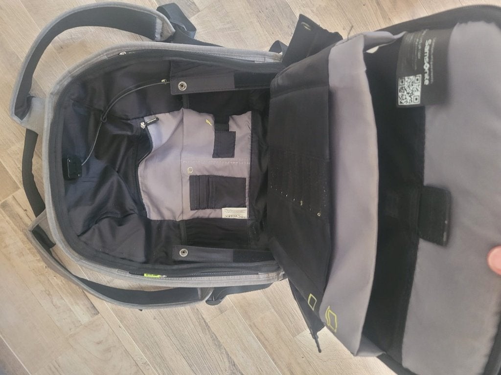 Samsonite Securipak Laptop Rugzak, Ophalen, 15 inch, Tabletvak, Grijs