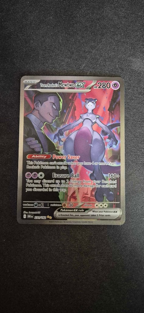 Team Rocket's Mewtwo ex - 231/182 - SV10 Destined Rivals DRI, Verzenden, Nieuw, Losse kaart, Foil