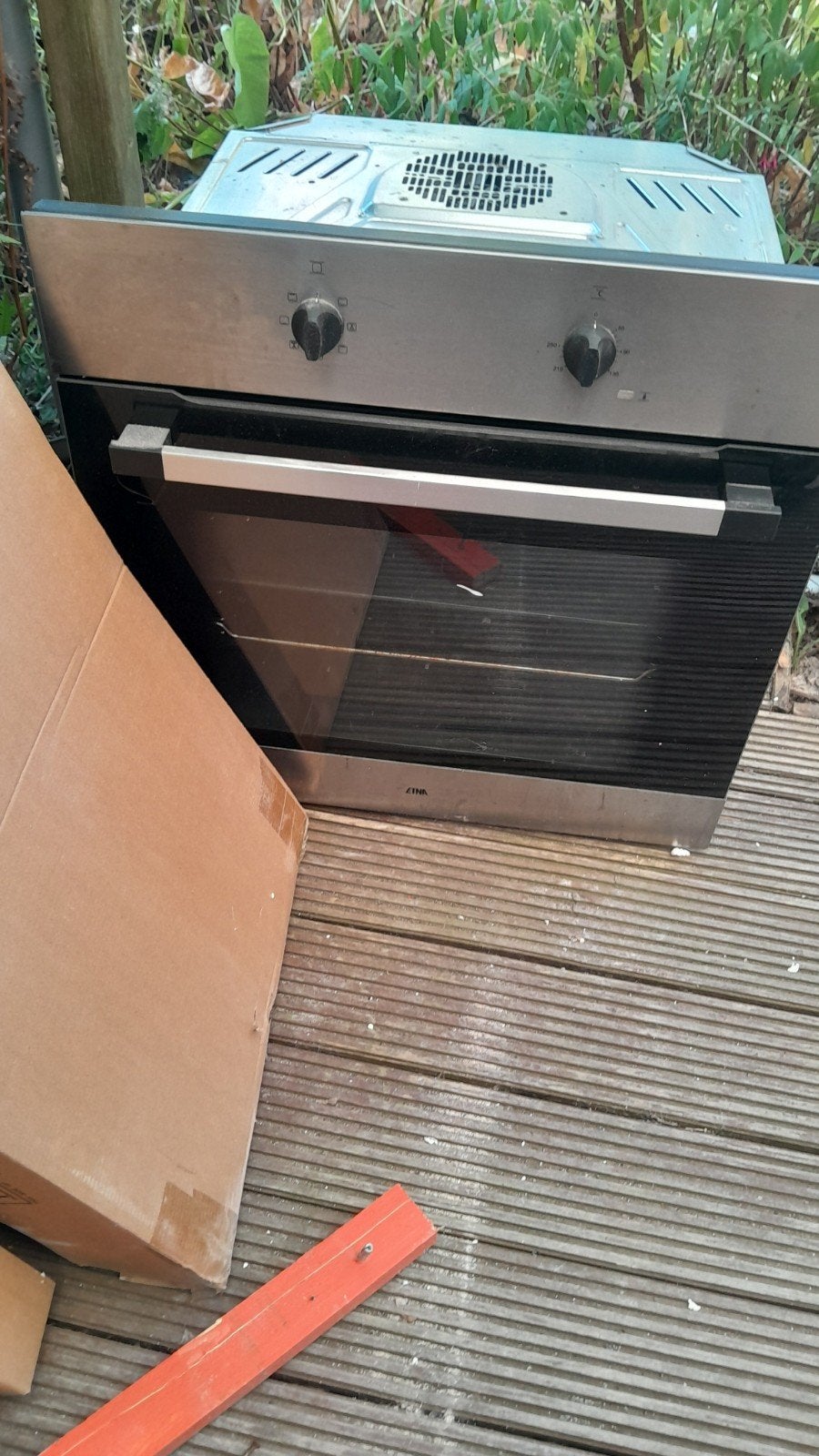 inbouw oven, Ophalen