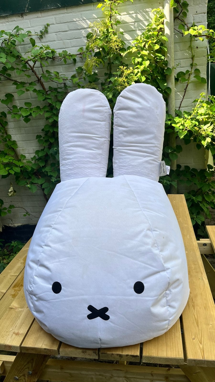 Grote Nijntje Zitzak - Comfortabel en Speels, Huis en Inrichting, Zitzakken, Ophalen, Gebruikt, Wit, Zitzak