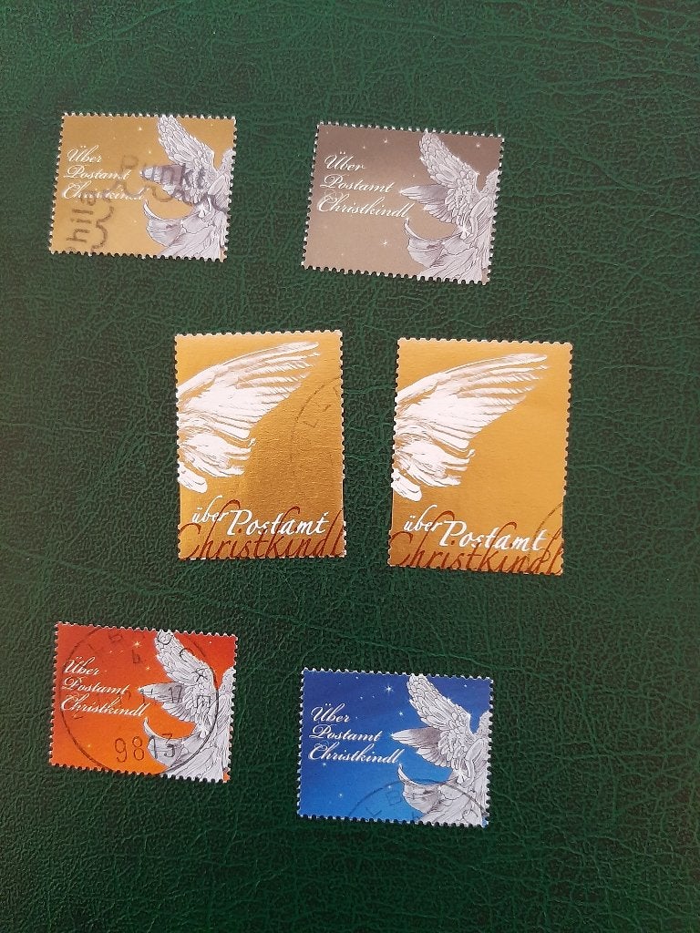 Oostenrijk Christkindl 6 speciale zegels, Verzenden, Gestempeld
