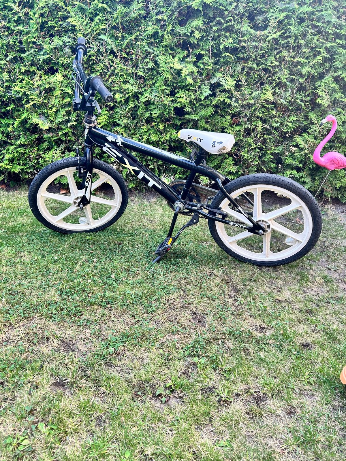 BMX-fiets met witte velgen crossfiets, Fietsen en Brommers, Steps, Ophalen, Gebruikt, Overige typen