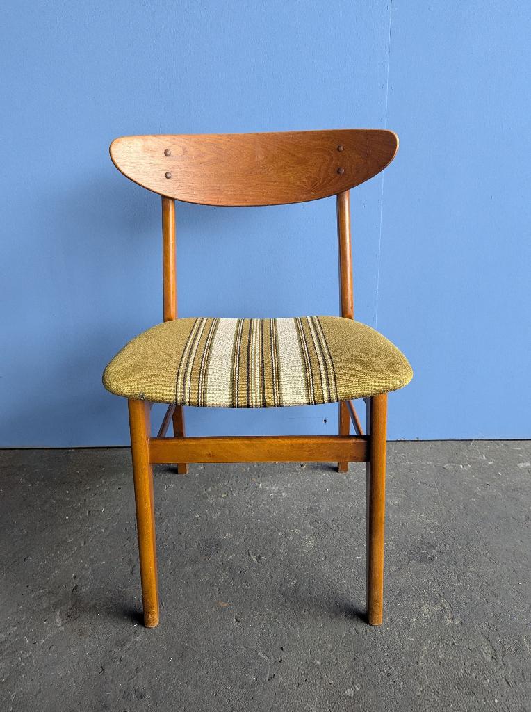 Deense vintage Farstrup stoel 1960s, Ophalen, Gebruikt, Bruin, Midcentury retro vintage