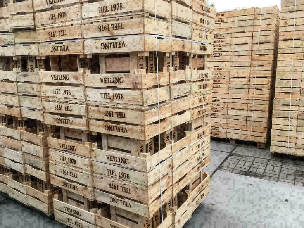 Fruitkisten , Houten peren kisten , Veilingkisten uit Tiel, Huis en Inrichting, Ophalen of Verzenden, Nieuw