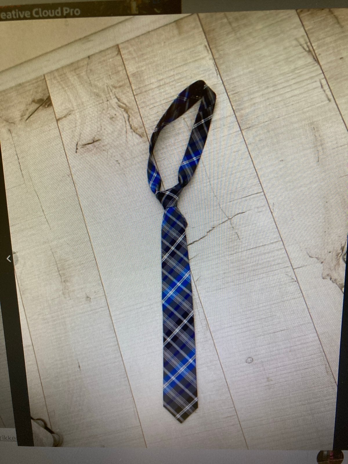 Olymp handmade stropdas - Blauw geruit, Ophalen of Verzenden, Zo goed als nieuw, Blauw, Met patroon
