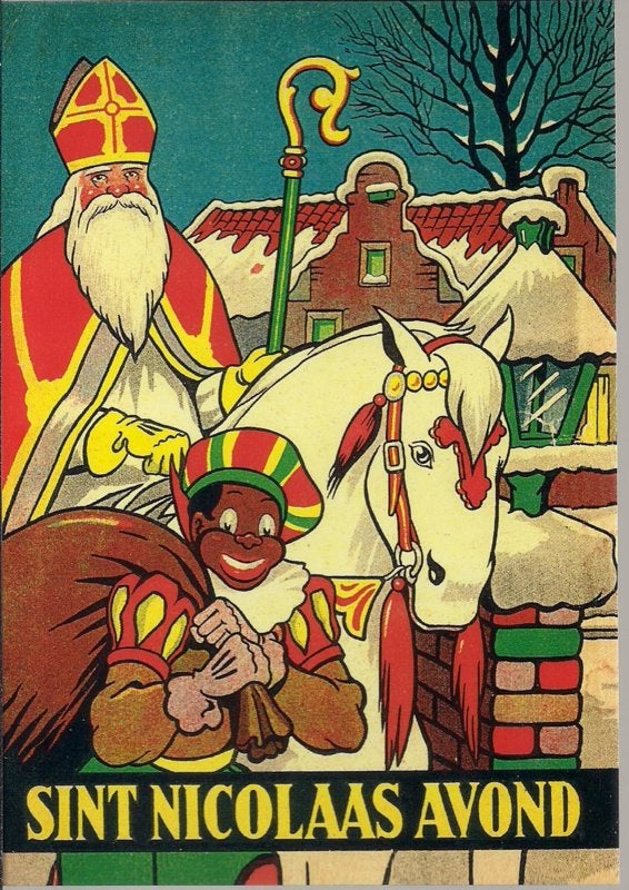 Sint Nicolaas avond prentbriefkaart [C9609], Ophalen of Verzenden, 1980 tot heden, Ongelopen, Overige thema's