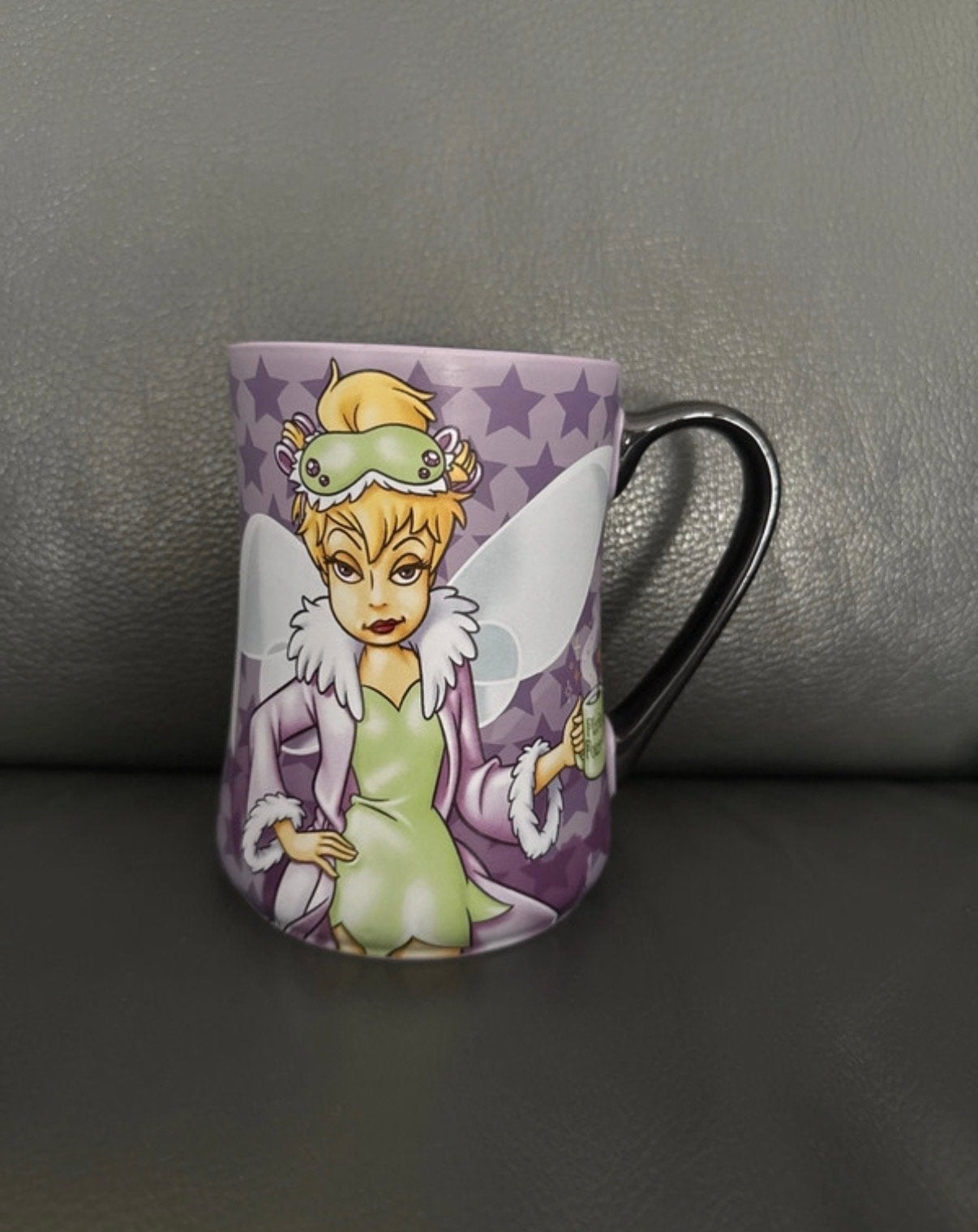 Disney Tinkerbell Mok - Mornings Aren't Magical, Overige merken, Keramiek, Zo goed als nieuw, Modern