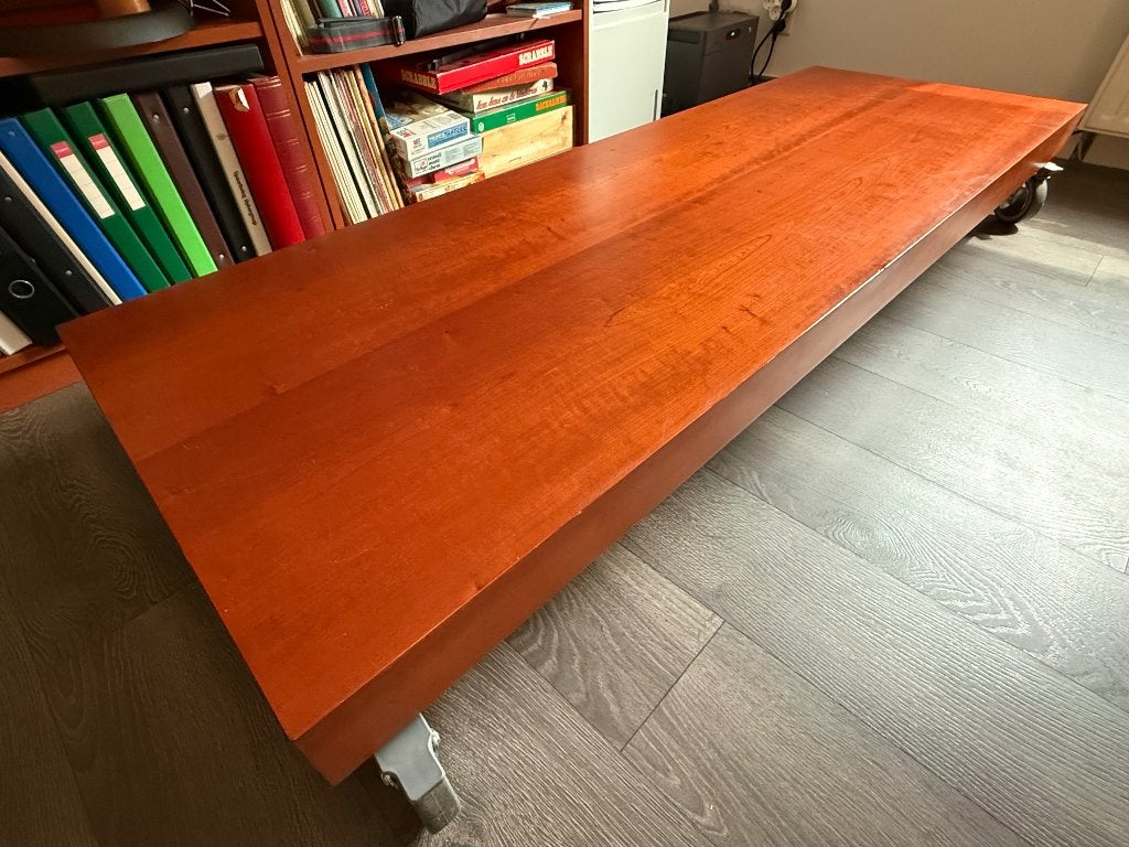 rood-beuken plateau  verrijdbaar, Ophalen, Hout, Gebruikt, Meerkleurig