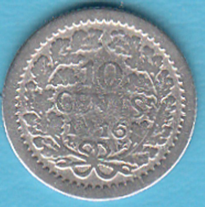 Nederland 10 cent 1916 Wilhelmina zilver, Sch. 895, Postzegels en Munten, Munten | Nederland, Zilver, Ophalen of Verzenden, 10 cent