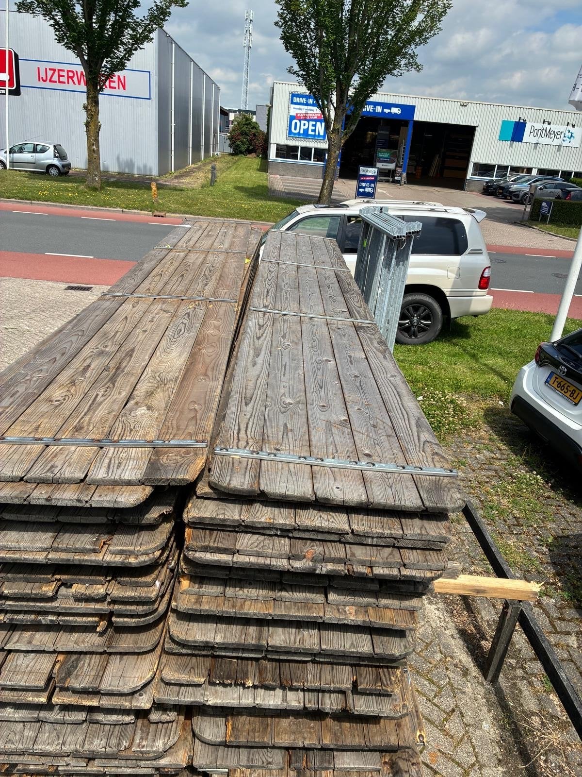 Gebruikte vuren planken - 400cmX58cm, Ophalen, Gebruikt, 25 tot 50 mm, Plank