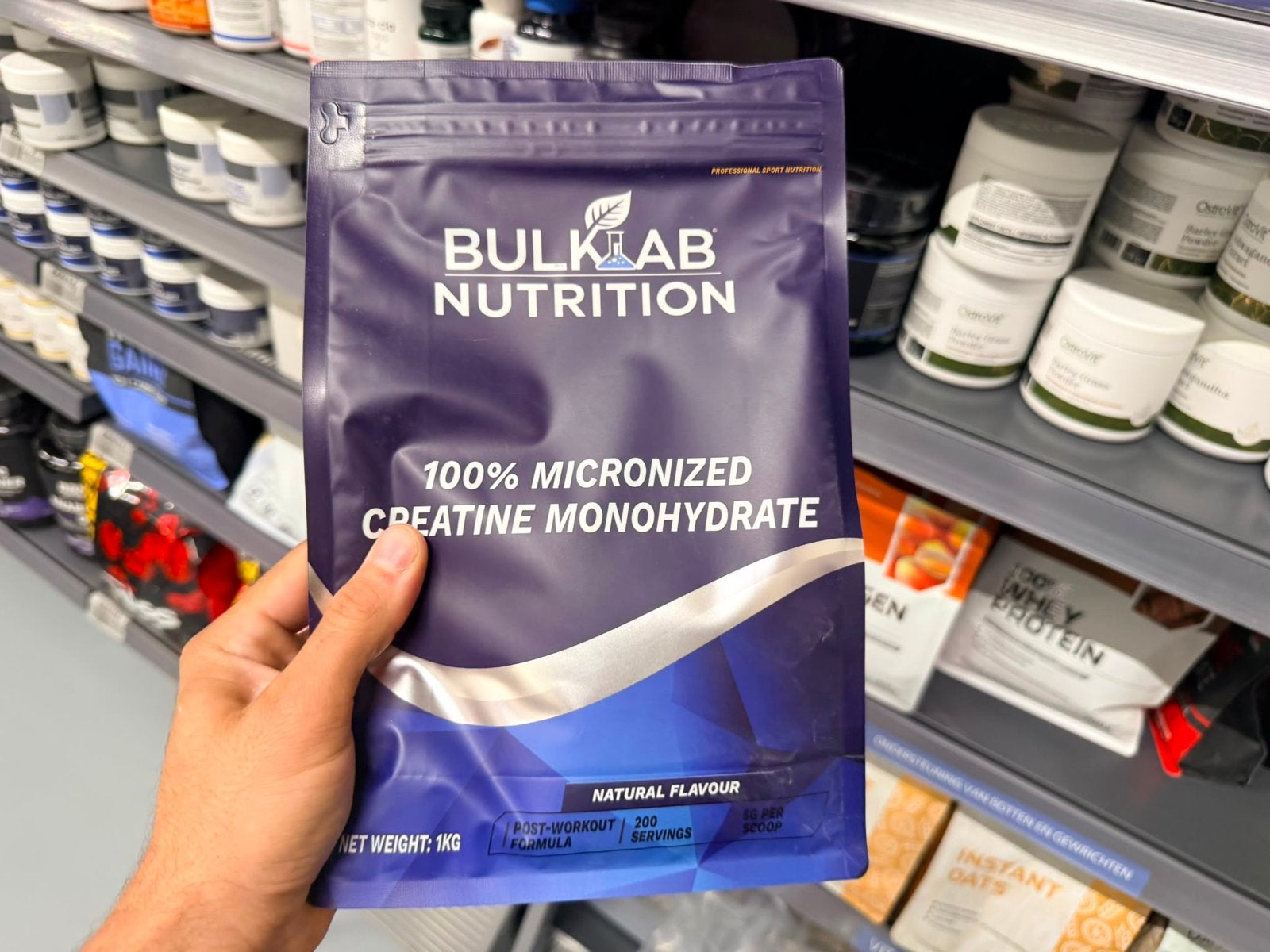 BULKLAB NUTRITION Creatine Monohydraat 1KG, Sport en Fitness, Ophalen of Verzenden, Nieuw, Poeder of Drank