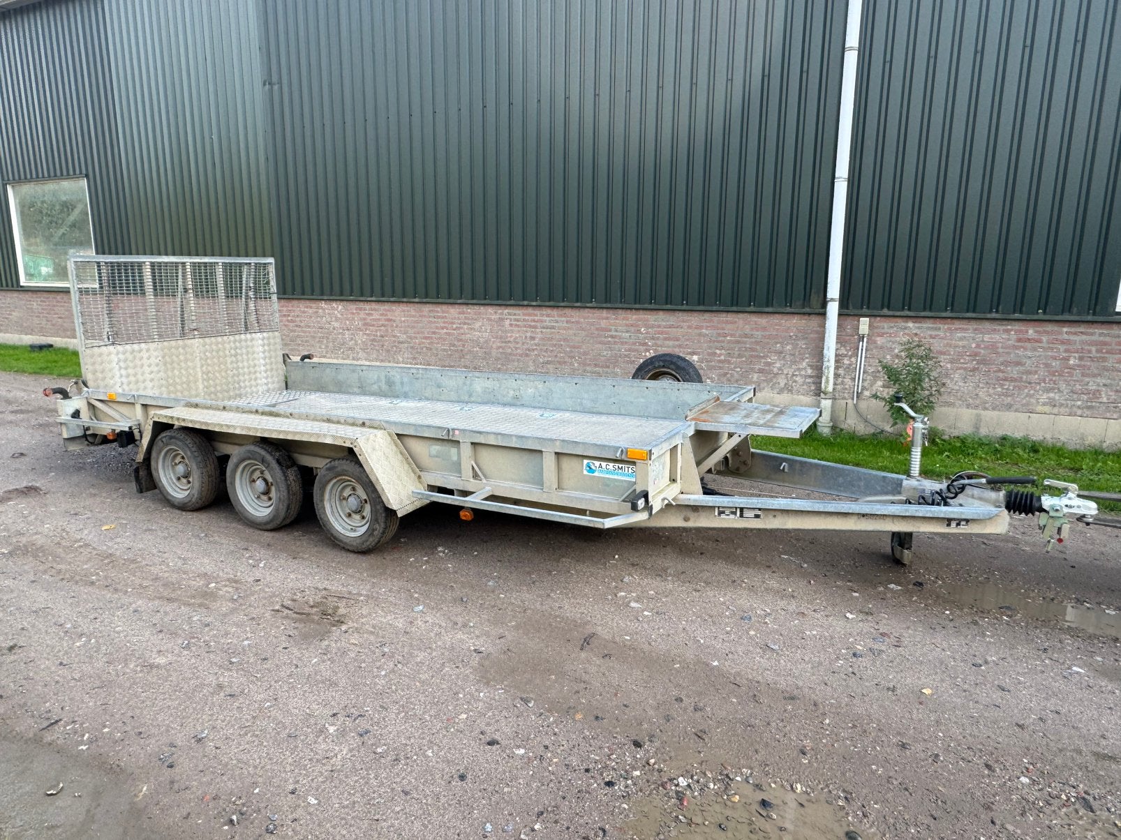 Ifor williams machine transporter drieasser gp146-3, Ophalen, Gebruikt