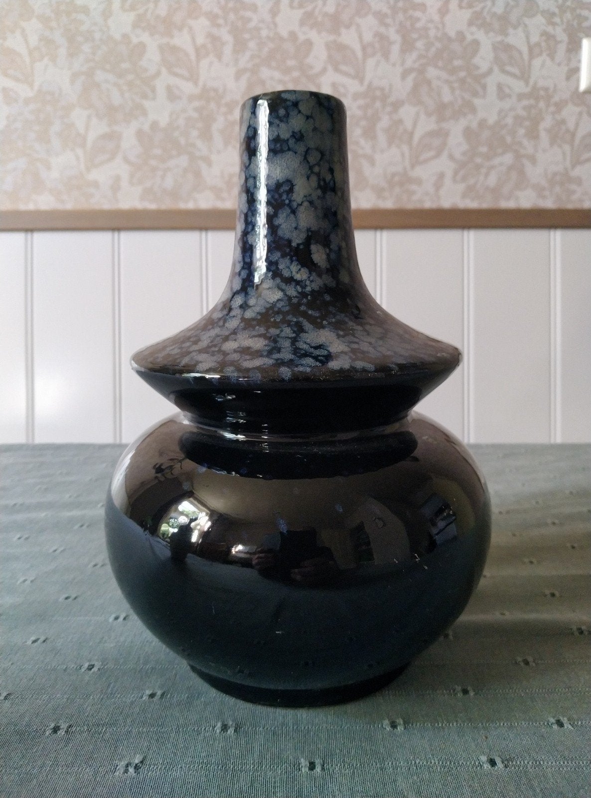 Vaas 21 CM hoog Japandi Rural, 21 cm, Blauw, Ophalen of Verzenden, Zo goed als nieuw