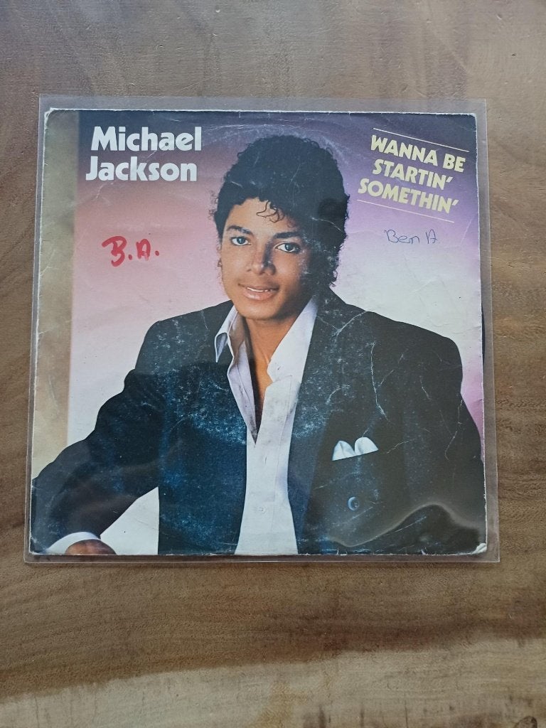Michael Jackson - Wanna be Startin' Somethin' - Vinyl Single, Cd's en Dvd's, Vinyl Singles, Gebruikt, 7 inch, Ophalen of Verzenden