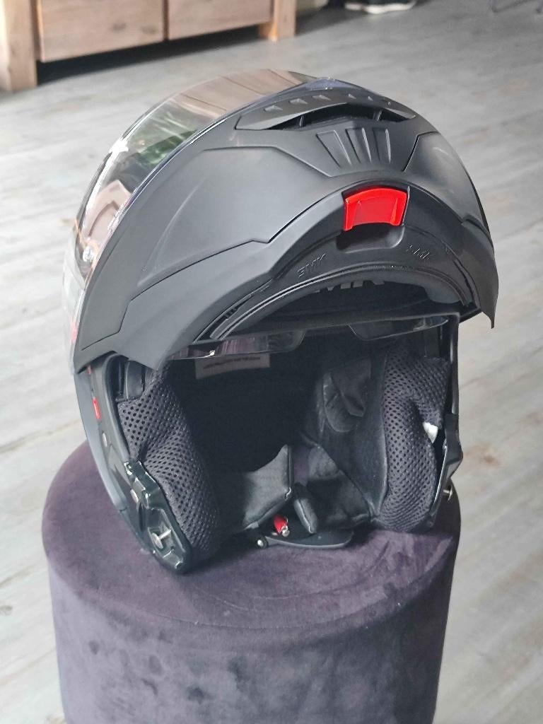 SMK systeemhelm met pinlock, Systeemhelm, XL, Tweedehands, Ophalen