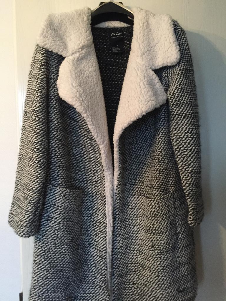 Teddy (binnenkant) vest grijs mêlee mt M, Kleding | Dames, Jassen | Winter, Ophalen of Verzenden, Zo goed als nieuw, Maat 38/40 (M)