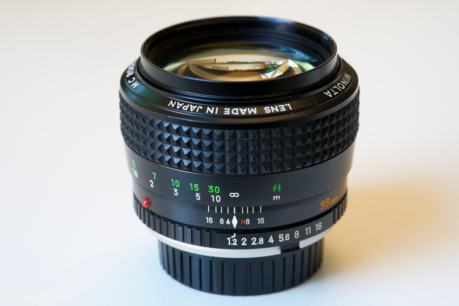 Minolta MC Rokkor 58mm f1.2, Ophalen of Verzenden, 1960 tot 1980, Lens of Lenzen